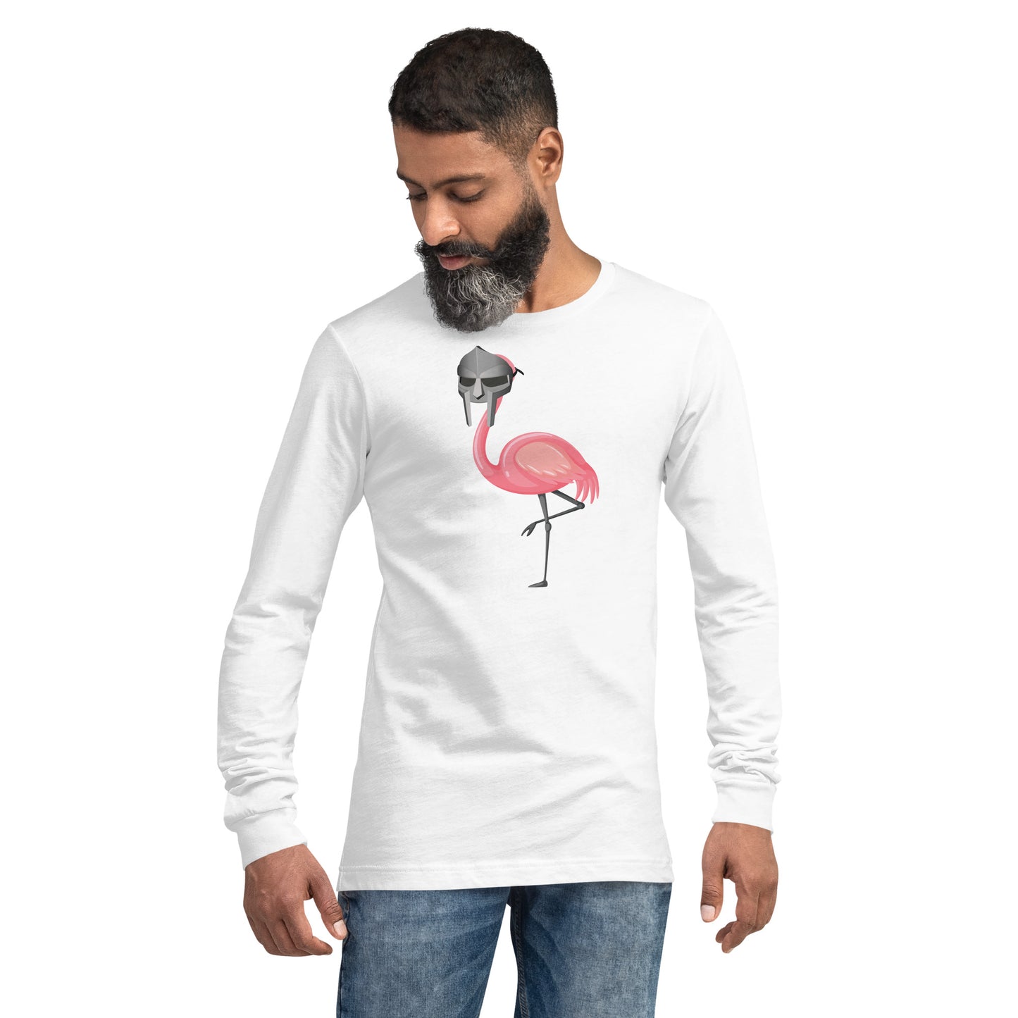 MF Doom Flamingo Mashup Long Sleeve Tee